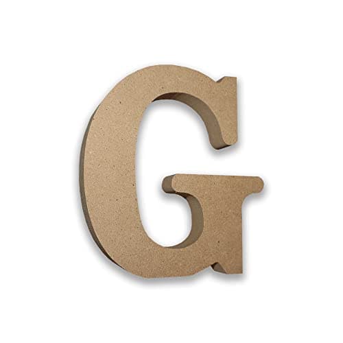 Image of MDF Letter G - Large Free Standing Wooden Letter for Crafts & Decor
