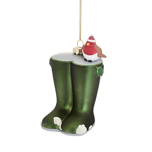 Image of Sass & Belle Christmas Wellies Shaped Bauble