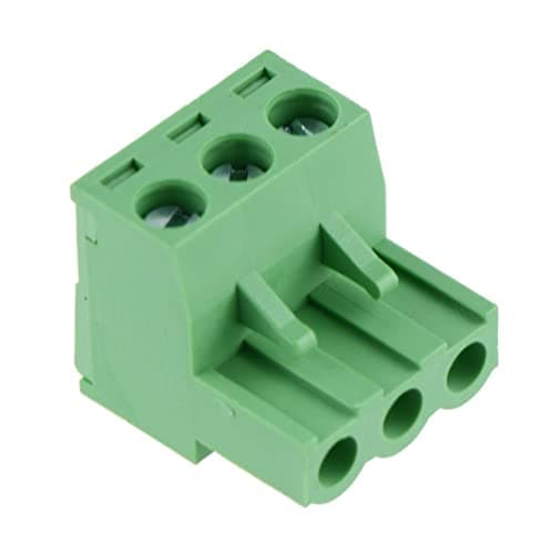Image of 5 x 3-Way Plug-In PCB Screw Terminal Block 5.08mm Electronic Components