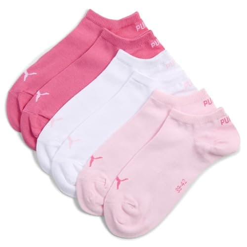 Image of PUMA Unisex 261080001 Sneaker Sock, Pink Lady, 6-8 EU