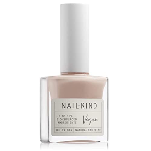 Image of Nail Polish Pink Nude & Proud 8ml Vegan Nail Varnish – Classic Natural Finish, Quick Drying Long Lasting Chip Resistant Manicure, Low Chemical Formula, PETA & Halal Certified, NailKind