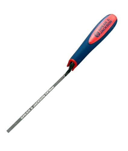 Image of Spear & Jackson TUCK14SF ¼" Tuck Pointer (6mm) – Soft-Feel Handle, Carbon Steel Masonry Tool for Bricklaying, Mortar Shaping, Finishing, Restoration & DIY Projects