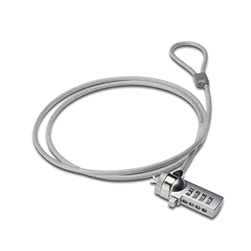 Image of ACT Laptop Lock Combination 1.5m, Portable Anti-Theft cable, 4-Digit Password Lock, for Laptop and PC – AC9015