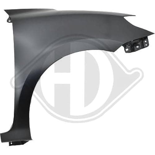 Image of DIEDERICHS 6416106 Mudguard without indicator light hole Front, Right