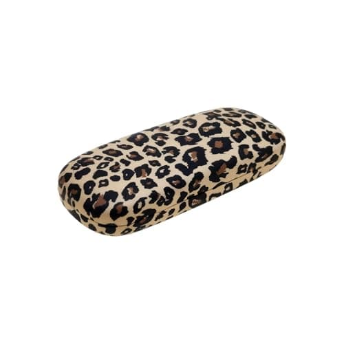 Image of HAICN Leopard Print Glasses Case Hard Shell Case Fashionable Glasses Storage Supplies for Glasses Tavel or Office Festival Gift