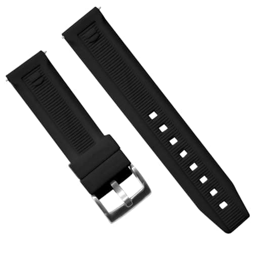 Image of HiCycle2 WATCH BAND RUBBER STRAP Replacement for Tag Heuer Formula F1 Aquaracer 20/22Mm (Black,20mm)