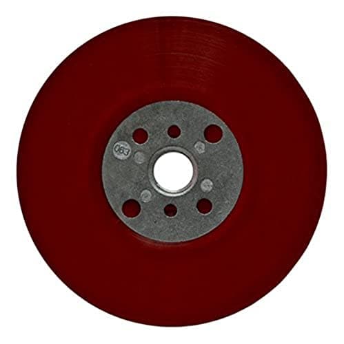 Image of 3M High Performance Back-Up Pad, 115 mm, M14, Flat, Soft - Red, 1 Pad/Box