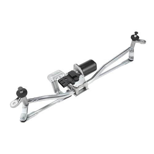 Image of Partuto 1363339080 Front Windscreen Wiper Motor W/Linkage for Citroen Relay for Peugeot Boxer for Fiat Ducato MK3 2007-On 5 Pin Front Windshield Wiper Motor Transmission Linkage 77364111