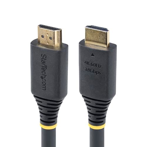 Image of StarTech.com 15m (49.2ft) Active High Speed HDMI Cable, 4K 60Hz/1440p 144Hz, 18Gbps, UHD HDMI 2.0 Cord, TPE Jacket