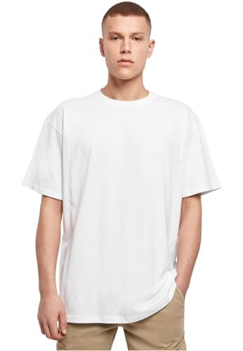 Image of Build Your Brand Mens By102-heavy Oversize Tee T-Shirt, White, 5XL UK