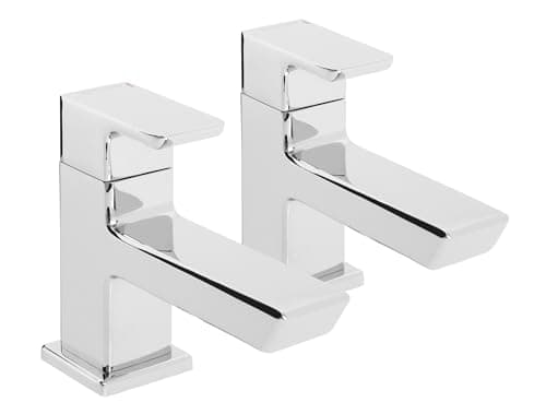 Image of Bristan COB 1/2 C Cobalt Basin Pillar Taps, Chrome