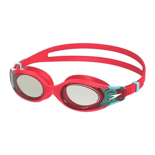 Image of Speedo Unisex-Youth Hydrosity 2.0 Swimming Goggles | Anti-fog | Anti-leak Goggles, Post It Pink/Marine Blue, One Size