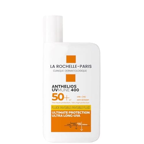 Image of Daily Invisible SPF50+ Face Sunscreen Fluid 50ml UVA UVB Lightweight Non Greasy Sun Protection for Sensitive Skin