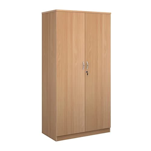 Image of Mr Office Furniture Ltd Systems double door cupboard 2000mm high (Beech)