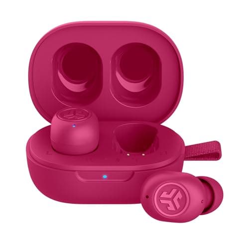 Image of JLab JBuds Mini True Wireless Earbuds, In Ear Headphones, Bluetooth Earphones, Ear Buds with 20H Playtime, Bluetooth Earbuds with Microphone, Charging Case, Multipoint, EQ3 Sound, Pink