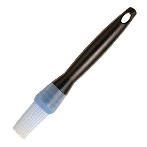 Image of KitchenCraft Silicone Pastry/Basting Brush, 17 cm (6.5") - Black/Blue