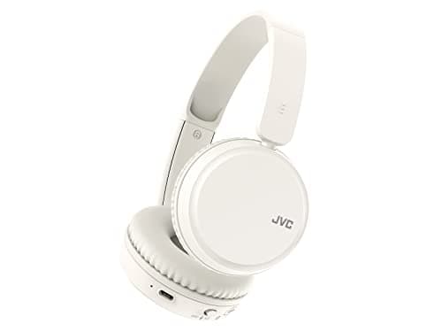 Image of JVC HA-Z37W-W Wireless Bluetooth On Ear Headphones, 35 hours of wireless listening time, Soft ear-pads for a secure and comfortable fit, Bass boost function for dynamic bass sound (on/off) (White)