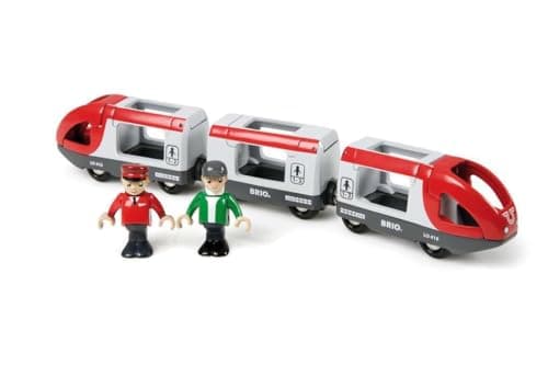 Image of BRIO World Travel Train Toy For Kids Age 3 Years Up - Wooden Railway Accessories and Add Ons