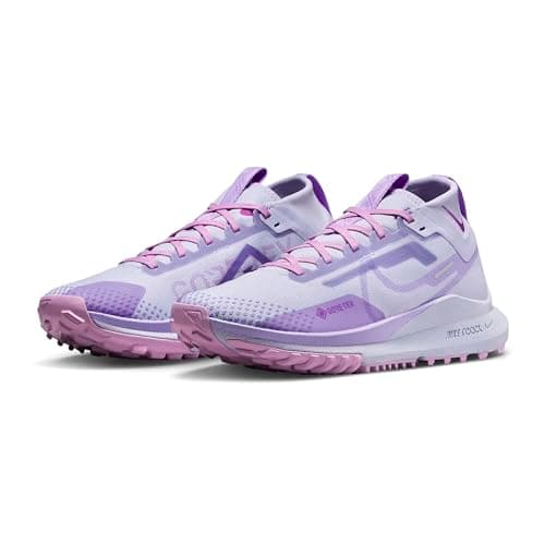 Image of Nike Women's React Pegasus Trail 4 Gore-Tex Trail Running Shoe (Oxygen Purple/Rush Fuchsia/Vivid Purple/Space Purple, US Footwear Size System, Adult, Women, Numeric, Medium, 7)