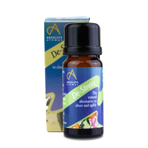 Image of Absolute Aromas | De-Stress Essential Oil Blend - 100% Pure Lavender, Jasmine, Frankincense and Ylang Ylang Essential Oils for Diffusers & Aromatherapy, 10ml