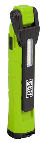 Image of Sealey 360° Rechargeable Inspection Light, 10W & 2 x 4W SMD LED, Green - LED3605G, Cream