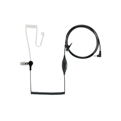 Image of Cobra GA-SV01 Surveillance Headset Microphone with Push to Talk (PTT) button works with Cobra microTalk radios - Black