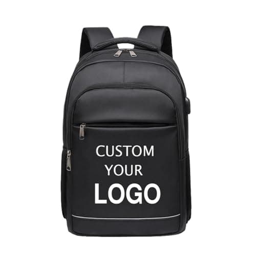 Image of Personalised Logo Backpack Men Custom Print Weekend Work Travel Bag Laptop Business School Casual Bag for Gift Color1,31 * 13 * 41(CM)