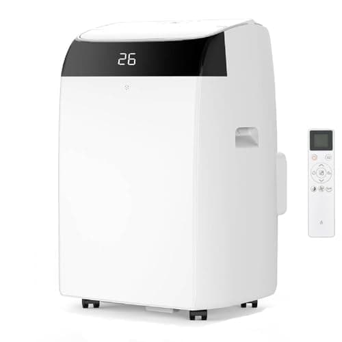 Image of 10000 BTU Portable Air Conditioner, A++ Low Energy Mobile Air Conditioner with R290 Refrigerant, 4‑in‑1 Portable AC Unit – Cooling, Dehumidifying, Fan Mode, Follow‑Me Function, Approx. 50 dB