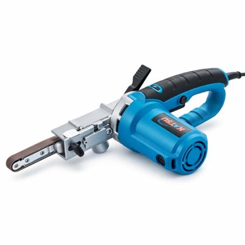 Image of KATSU Tools 400W Electric Power File Sander – Variable Speed Belt File Tool for Metal, Wood, Rust Removal, Welding Cleanup & Precision Edge Sanding with Belts & Dust Bag, Model 101744
