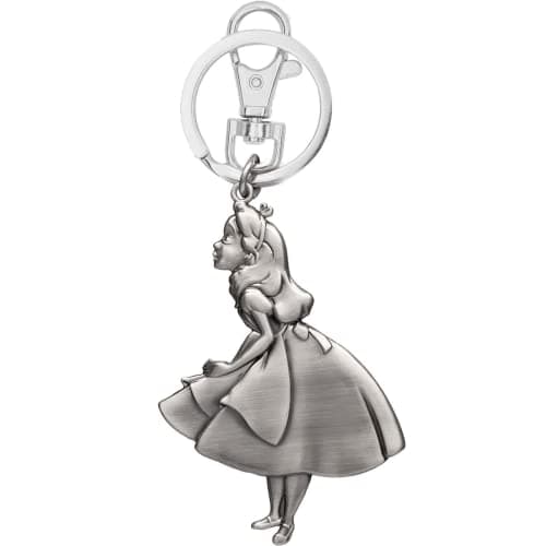Image of Disney Alice in Wonderland Petwer Key Ring - Alice, Gray, One Size
