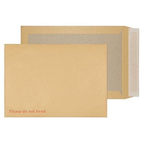 Image of Blake Purely Packaging C4 324 x 229 mm Board Back Pocket Peel & Seal Envelopes (13935/20) Manilla - Pack of 20
