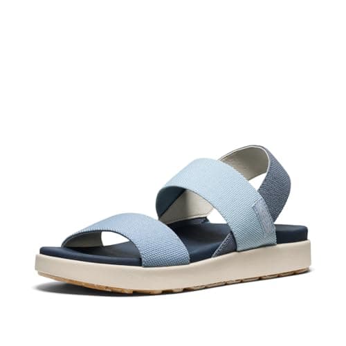 Image of KEEN Women's Elle Backstrap Slingback Sandals, Faded Denim Skyway, 7 UK