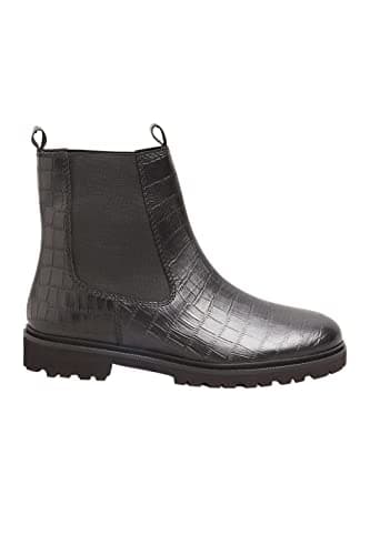 Image of Long Tall Sally - Lts Black Croc Chelsea Boots In Standard Fit - Women's