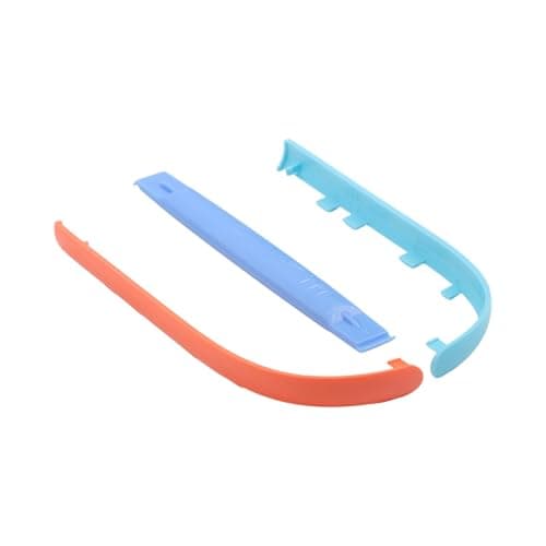 Image of MuchLuckystar Red Blue Decorative Strips for Nintendo Switch 2 Joy-Con Handles, ABS Grip Covers with Enhanced Anti-Slip Texture, Customizable Console Accessories (2 Pack)
