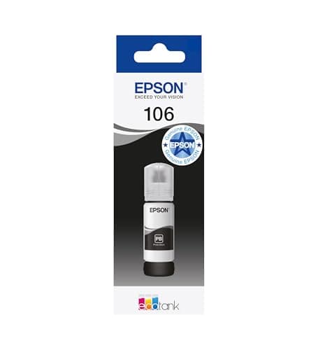 Image of Epson EcoTank 106 Genuine Ink Bottle | Black| High Yield - Up to 1,900 Photos| Compatible with ET-7700 / ET-7750 Models | Brand-made for Optimal Results