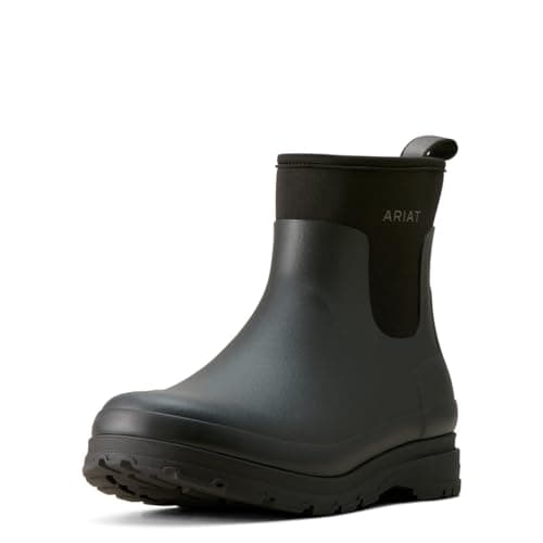 Image of ARIAT Kelmarsh Mens Shortie Rubber Wellington Boot - Black 9 UK