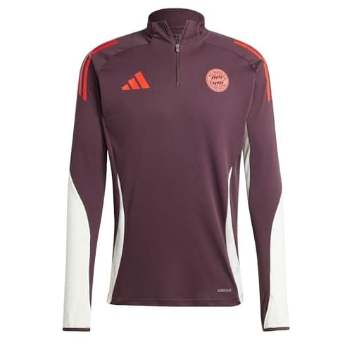 Image of adidas Mens Bayern Munich Tiro 24 Training 2024 2025 Top Shadow Maroon S