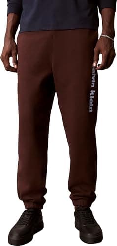 Image of Calvin Klein Men's Retro Graphic Jogger LV14LE252G, Brown, L