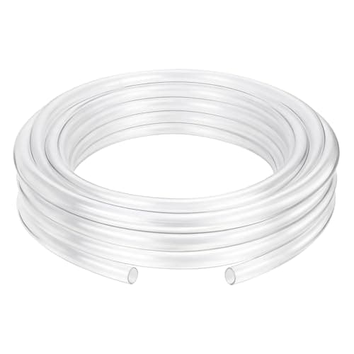 Image of 3 Meters Silicone Tubing, 6mm ID x 8mm OD Clear Pure Silicon Tube Cuttable Industrial Plastic Tubing for Pump Siphoning Draining Irrigation Aquaponics Brewing