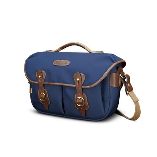 Image of Billingham Hadley Pro 2020 Camera Shoulder Bag - Navy Fibernyte/Chocolate