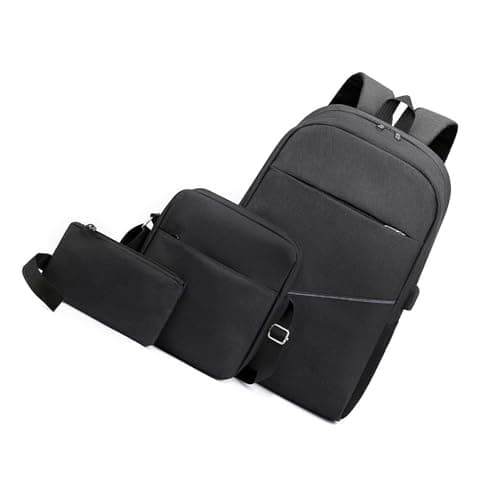 Image of Nordace Backpack for Men Women USB Charging Port Laptop Backpack Lightweight Travel Daypack with Water Resistant Design Black