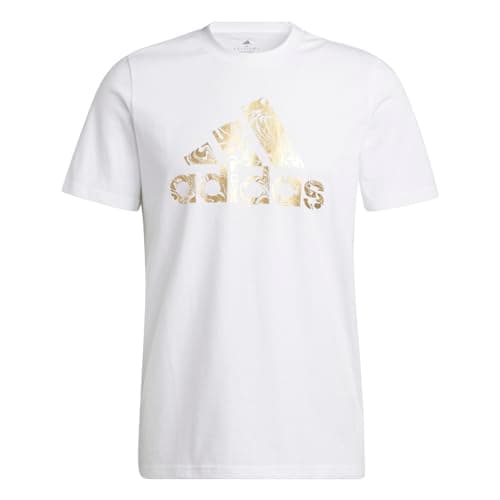Image of adidas Liquid Foil Badge of Sport Tee, White, Large