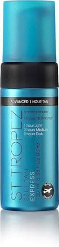 Image of St.Tropez Self Tan Express Mousse, Fast Acting Fake Tan, Develops in 1-3 Hours, Streak-Free Finish, Vegan, Natural & Cruelty Free, 100 ml