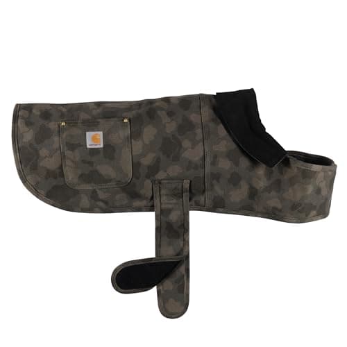 Image of Carhartt Men's Firm Duck Insulated Dog Camo Chore Coat, Tarmac/Duck Camo, S