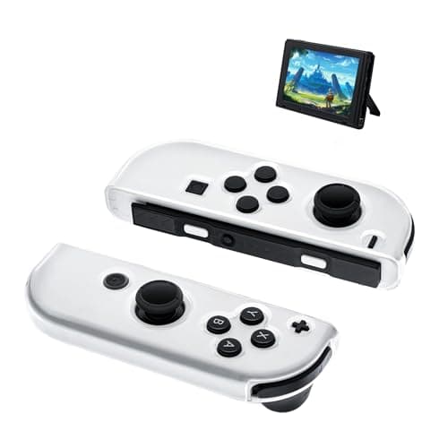 Image of Mcbazel Durable Transparency TPU Protective Cover Case for NS Switch Joy-con Controllers- 1 Pair(Not for Joy-con 2)