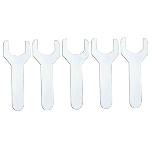 Image of sourcing map 5pcs Super Thin Open End Wrench 22mm Metric 70mm Long 2mm Thickness Lightweight U-Shaped Spanner Single End Wrenches for Automotive Repair Furniture Assembly