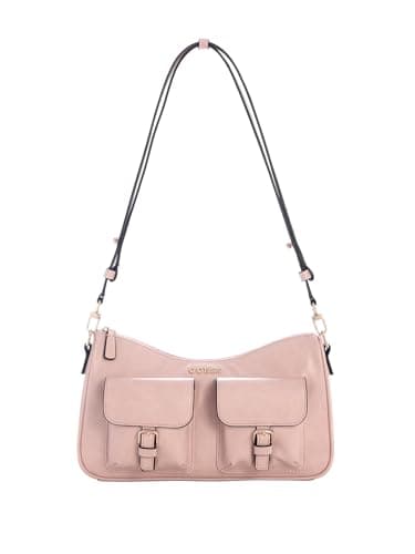 Image of GUESS cross body bag Kassie Convertible Shoulder Bag Light Rose old pink