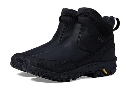 Image of Merrell Men's Coldpack 3 Thermo Tall Zip Waterproof Snow Boot, Black, 7 Wide