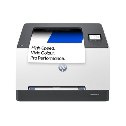 Image of HP LaserJet Pro 3202dw Laser Printer | Colour | Printer for Small Medium Business | Wireless | 2-Sided Printing | Print from phone or tablet | Front USB port | TerraJet Cartridge