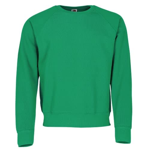 Image of Fruit of the Loom Men's Raglan Classic Sweater, Kelly Green, X-Large